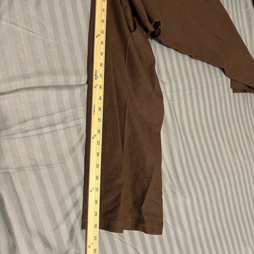 Vintage Guess Jeans Brown Linen Cargo Pants Size 36 Gorp Streetwear Y2K Made USA